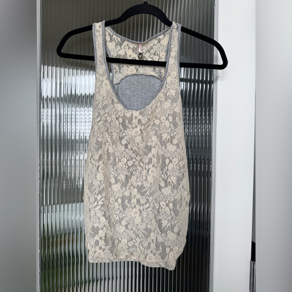 Robin K Lace Overlay Tank